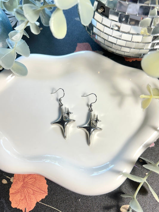 Silver Star Dangles