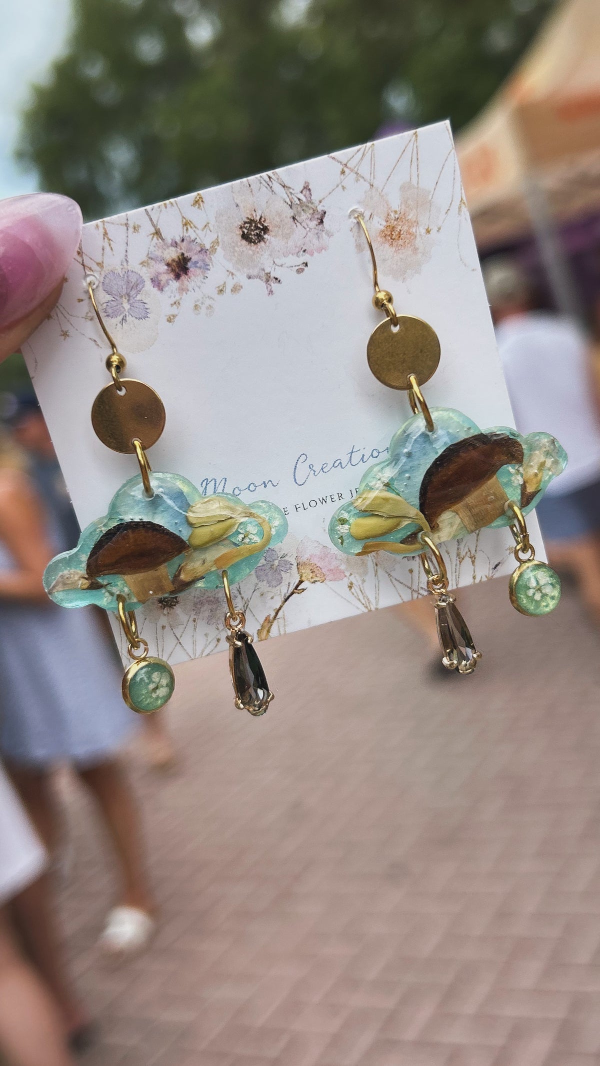 Funky Mushroom Clouds in Gold