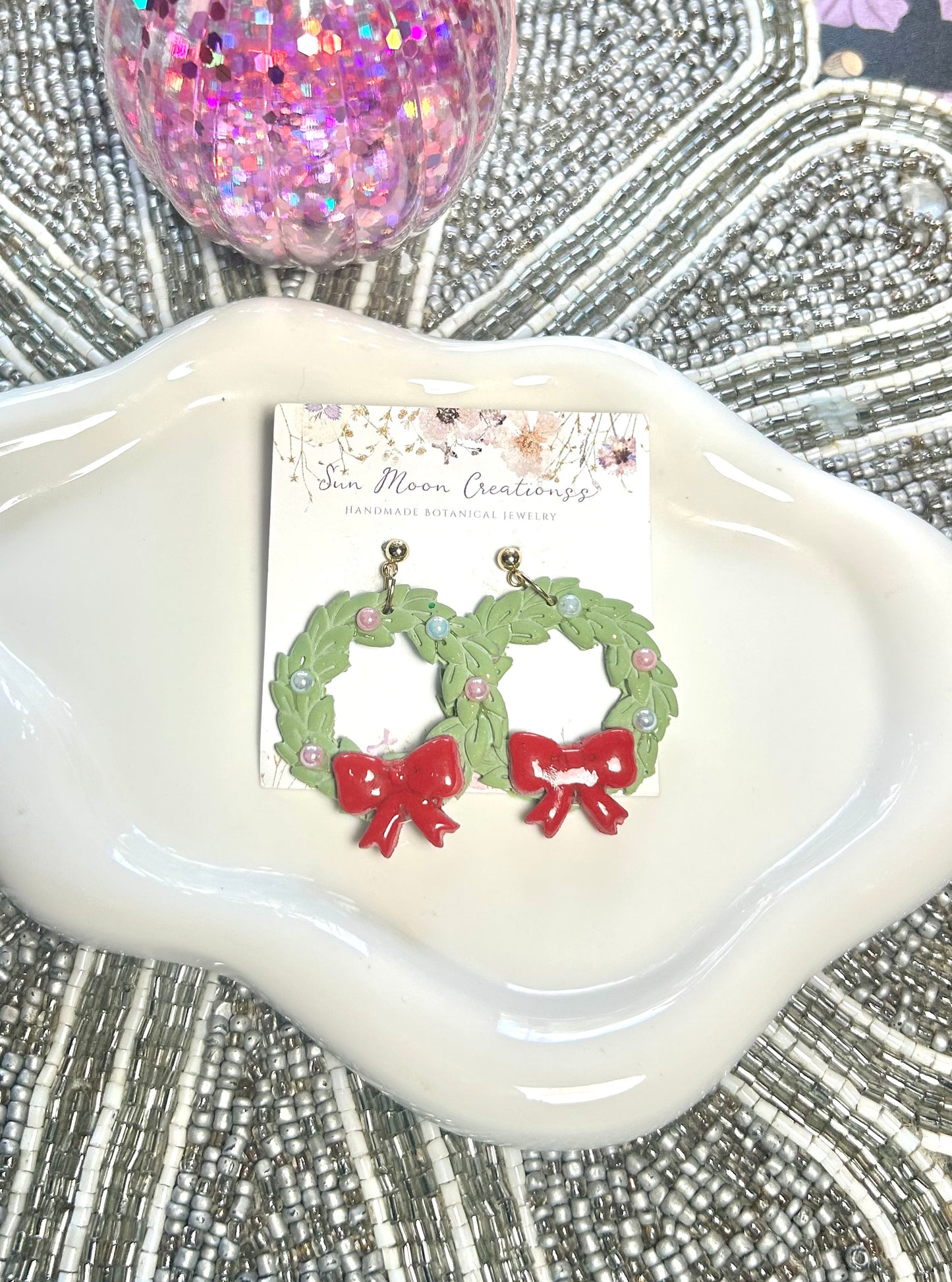 Christmas Wreath Dangles