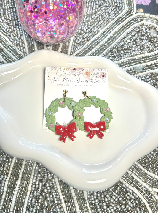 Christmas Wreath Dangles