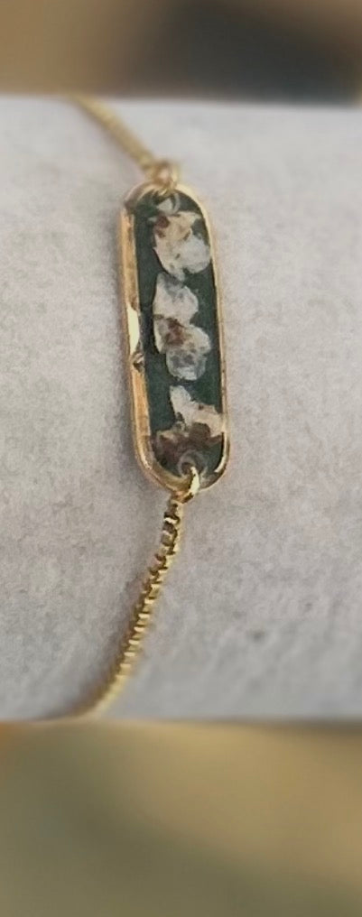 Real Flower Bracelets - Gold