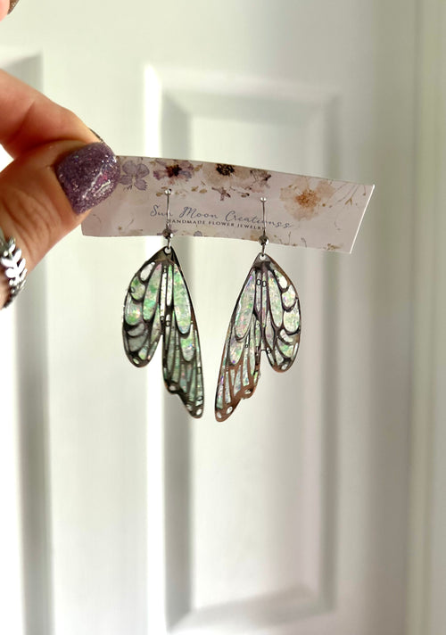 Glitter Fairy Wings Silver
