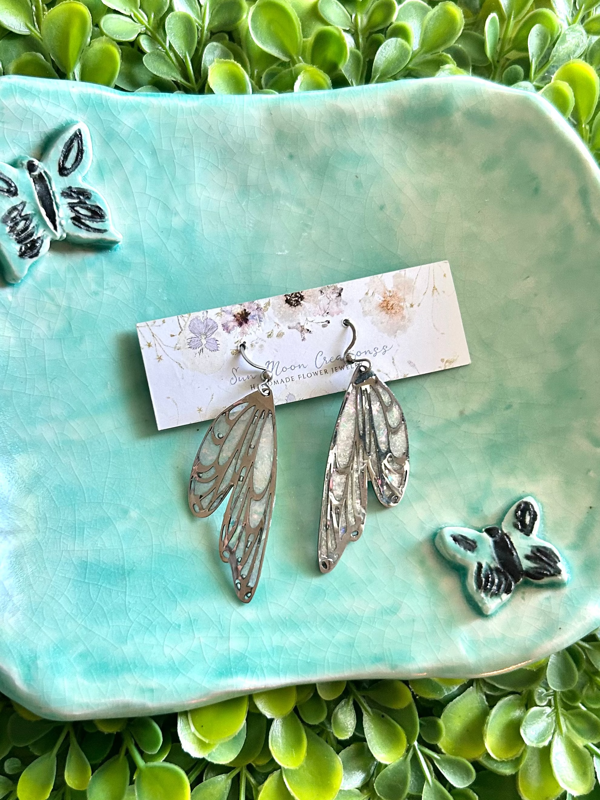 Glitter Fairy Wings Silver