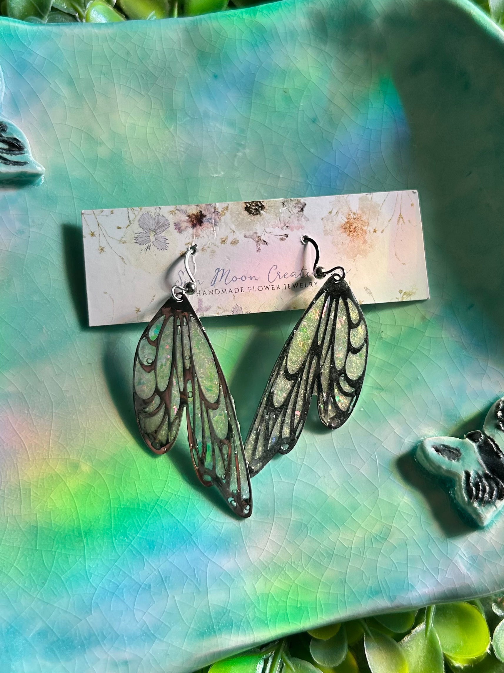 Glitter Fairy Wings Silver